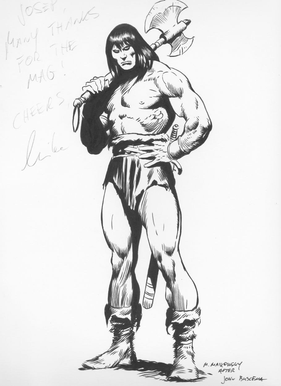 CONAN MICHAEL MAIKOWSKY After John Buscema In Josep M Neff S